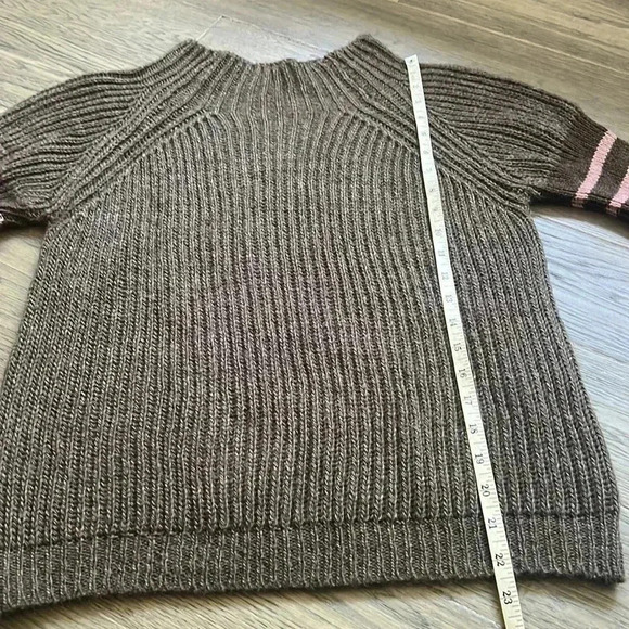 🔥NADA Del Riccio🔥 | Brown knit puff sleeve long sleeve sweater - Picture 9 of 10